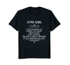 Image of I'm a June Girl Shirt Funny Birthday T-Shirt for Girl