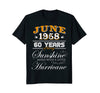 Image of 60th Birthday Gifts June 1958 T-shirt for Men, Women