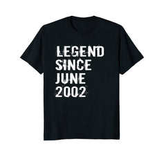 Legend Since June 2002 Tshirt 16th Birthday Gift Tee Shirt