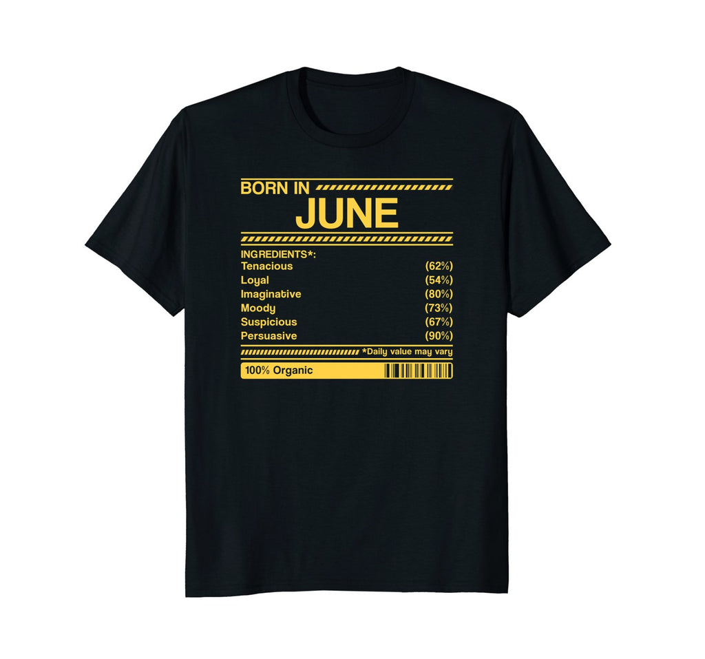 born in june birthday facts gift t-shirt