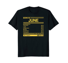 born in june birthday facts gift t-shirt