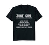 Image of I'm a June Girl Shirt Funny Birthday T-Shirt for Women