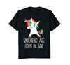 Image of Unicorns Are Born In June Dabbing Birthday T-Shirt For Her