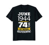 Image of June 1944 74 years of being awesome 74th Birthday T-Shirt