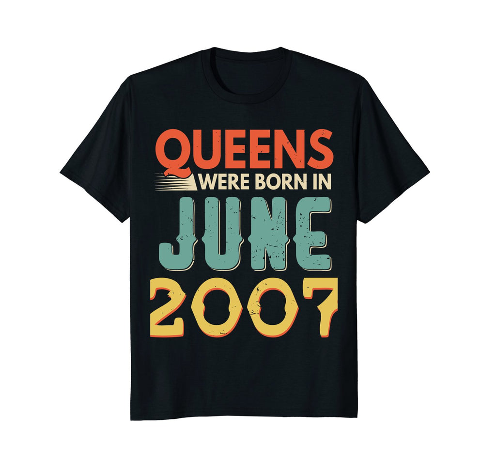 Queens Born In JUNE 2007 11st Awesome Birthday Gift Shirt