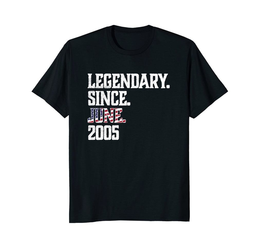 Legendary Since JUNE 2005 T-Shirt 13rd funny birthday Shirt
