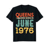 Image of Queens Born In JUNE 1976 42nd Awesome Birthday Gift Shirt