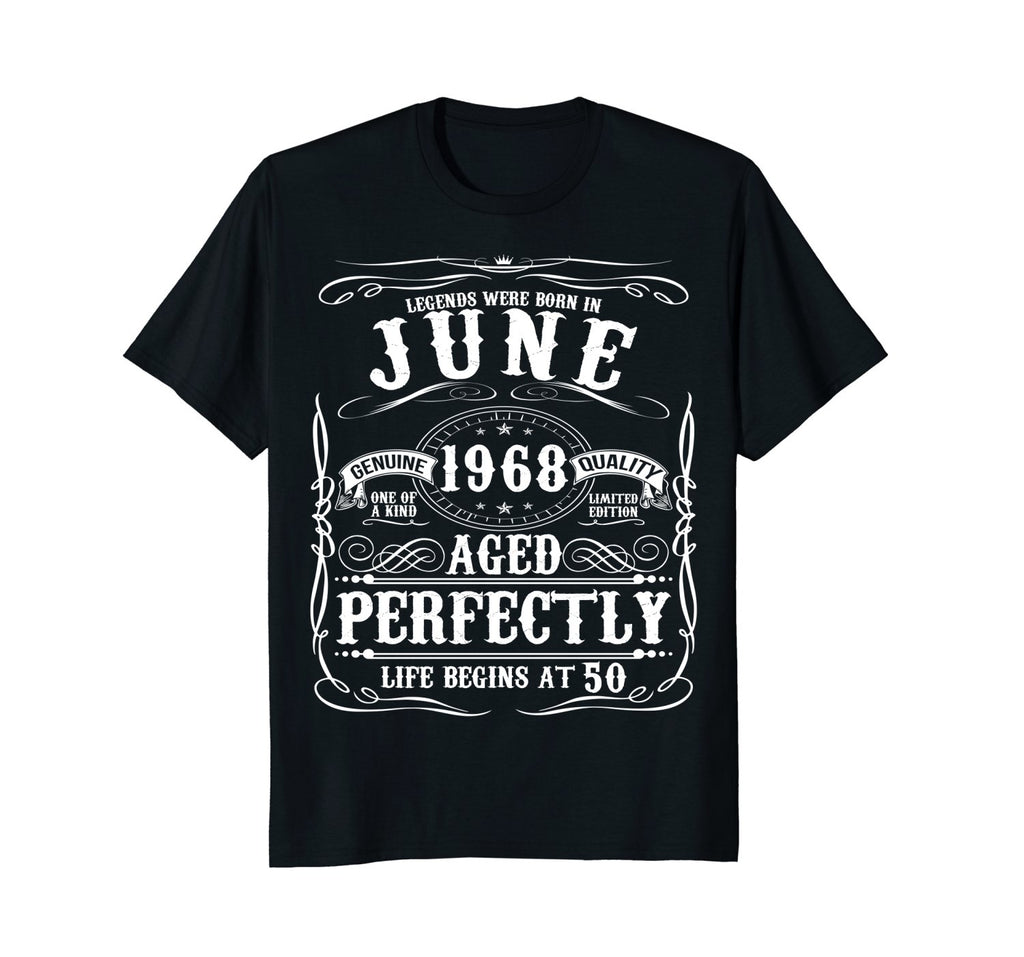 Funny 50th Birthday Legend June 1968 T-Shirt Fifty Gift