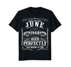 Funny 50th Birthday Legend June 1968 T-Shirt Fifty Gift