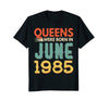 Image of Queens Born In JUNE 1985 33rd Awesome Birthday Gift Shirt