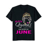 Image of Black Queens Born in June Birthday Shirt African American
