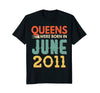 Image of Queens Born In JUNE 2011 7th Awesome Birthday Gift Shirt