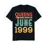 Image of Queens Born In JUNE 1999 19th Awesome Birthday Gift Shirt