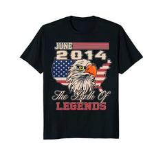 June 2014 Birthday T-shirt Awesome Birth of Legends