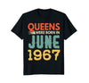Image of Queens Born In JUNE 1967 51st Awesome Birthday Gift Shirt
