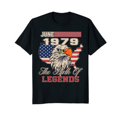June 1979 Birthday T-shirt Awesome Birth of Legends