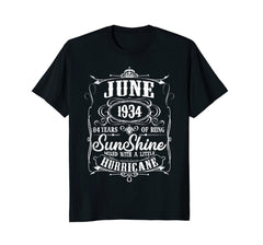 84th Birthday Gifts June 1934 Of Being Sunshine T-Shirt