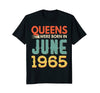 Image of Queens Born In JUNE 1965 53rd Awesome Birthday Gift Shirt