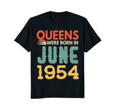 Queens Born In JUNE 1954 64th Awesome Birthday Gift Shirt