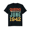 Image of Queens Born In JUNE 1942 76th Awesome Birthday Gift Shirt