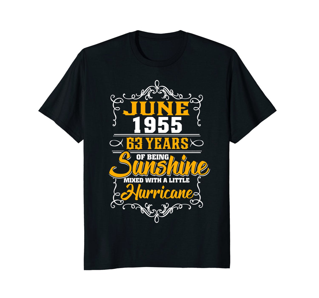 JUNE 1955 63 years of being sunshine mixed-Birthday Tee