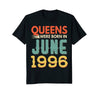 Image of Queens Born In JUNE 1996 22nd Awesome Birthday Gift Shirt