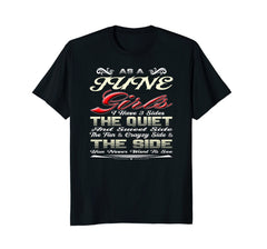 As June Girl I Have Three Sides Shirt Birthday Gift