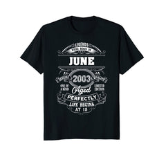 Legends Were Born In June 2003, 15th Birthday Gift Shirt