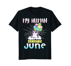 June unicorn tshirt Unicorn Birthday Shirt Born in June
