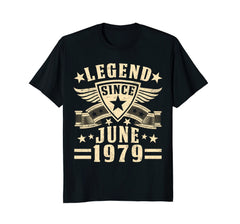 Legend Since June 1979 T-shirt 39th Birthday Gifts