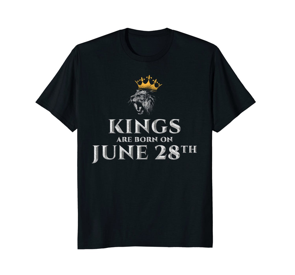 Kings Are Born On June 28th T-shirt Funny Birthday