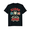 Image of Kings are born in June - USA Flag Birthday Lion Gift T Shirt