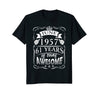 Image of June 61th Birthday 1957 Shirt 61 Years Of Being Awesome