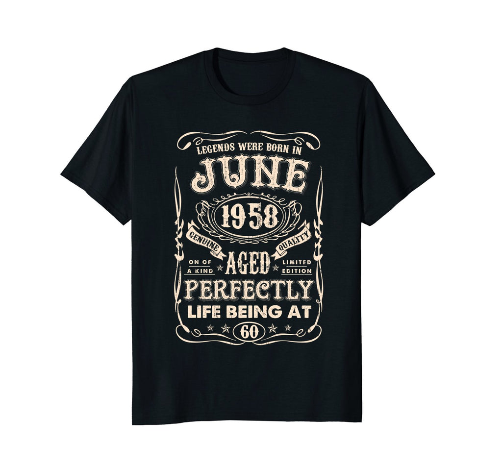 Legends were born in June 1958 60th Birthday Gift T Shirt