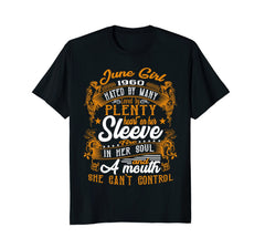 Funny 58th Birthday Gift Awesome June Girl 1960 Shirt Women