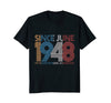 Image of Awesome Since June 1948 T-Shirt 70th Birthday Gift