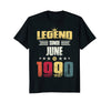 Image of Legend Since June 1990 Vintage 28th Birthday Gift Shirt