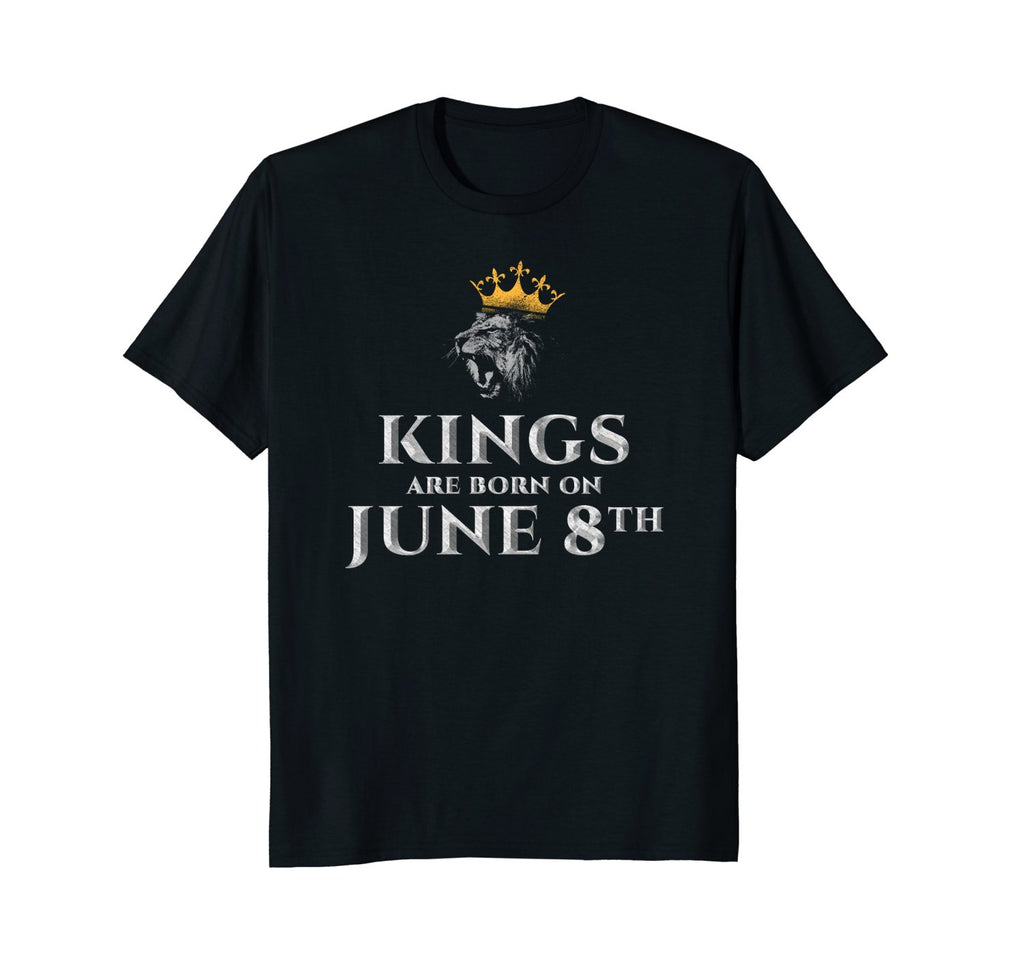 Kings Are Born In June T-shirt Birthday On Jun 8th