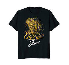 Black Women In June Birthday T-Shirt Facts Girl Sayings