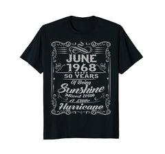 June 1968 Birthday 50 Years Of Being Sunshine Shirt