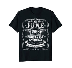 Legends Were Born In June 1966 T-Shirt Vintage 52nd Birthday
