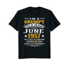 Image of Mens Grumpy Old Man June 1957 - 61st Birthday Gift T-Shirt