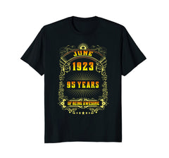 95th Birthday T-Shirt June 1923 95 Years Old Gift Shirt
