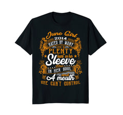 Funny 4th Birthday Gifts Awesome June Girl 2014 T-Shirt