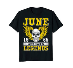 June 1955 The Birth Of Legends Shirt Vintage 63rd Birthday