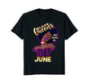 Image of Black Queens are born in June Birthday Girl TShirt Afro