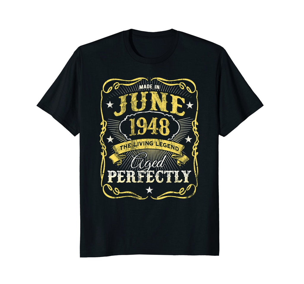 Made In June 1948 Vintage 70th Birthday T-Shirt The Legend