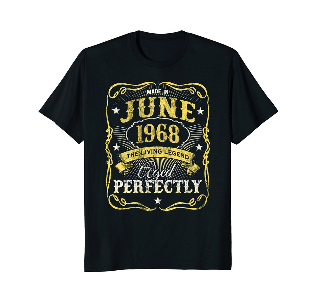 Made In June 1968 Vintage 50th Birthday T-Shirt The Legend