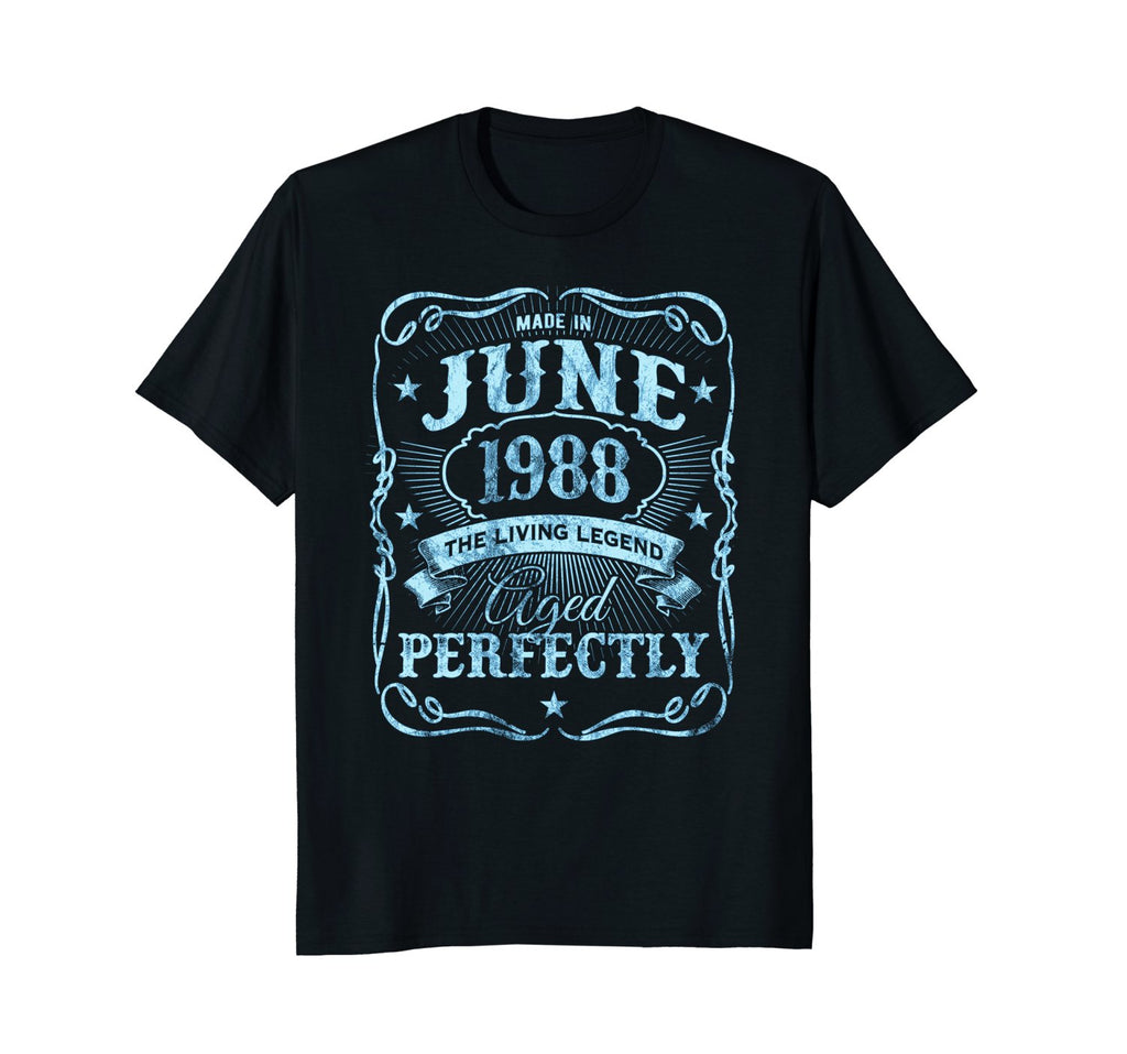 Made In June 1988 T-Shirt Vintage 30th Birthday Gift