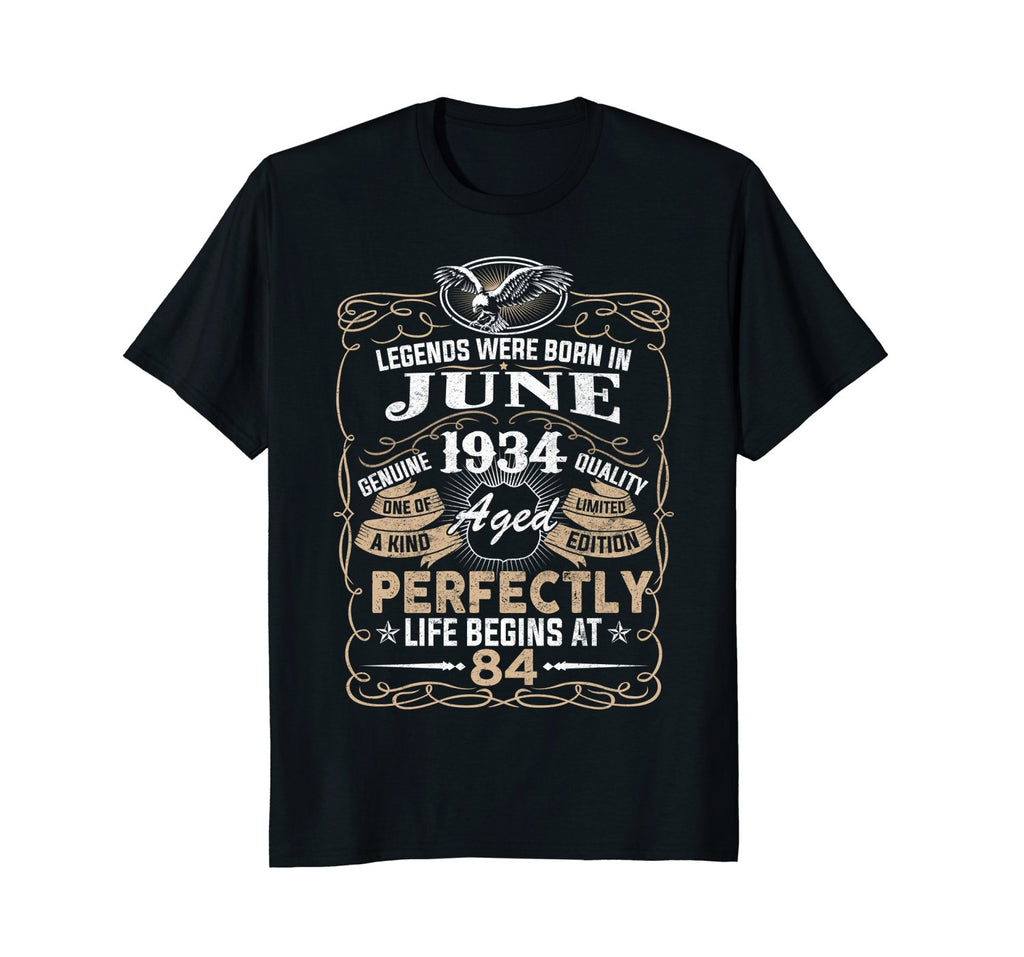 Legends Born In JUNE 1934 84th Awesome Birthday Gift Shirt